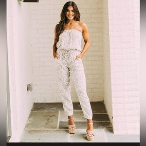 Olivaceous jumpsuit- new without tags